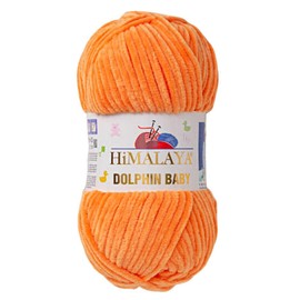 1 Pack/Skein Himalaya Dolphin Baby, Each Skein 100 Gr/3,5 oz, 120 mt/ 132 yd, Super Bulky Yarn, Blanket Yarn, Velvet Yarn, Knitting Yarn, Amigurumi Yarn, Baby Yarn 80316