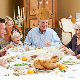 Asekonc 3 Pack Thanksgiving Turkey Headband Drumsticks Plush Headband Roasted Turkey Hats,Holiday Costume Decorations Party Favor Supplies