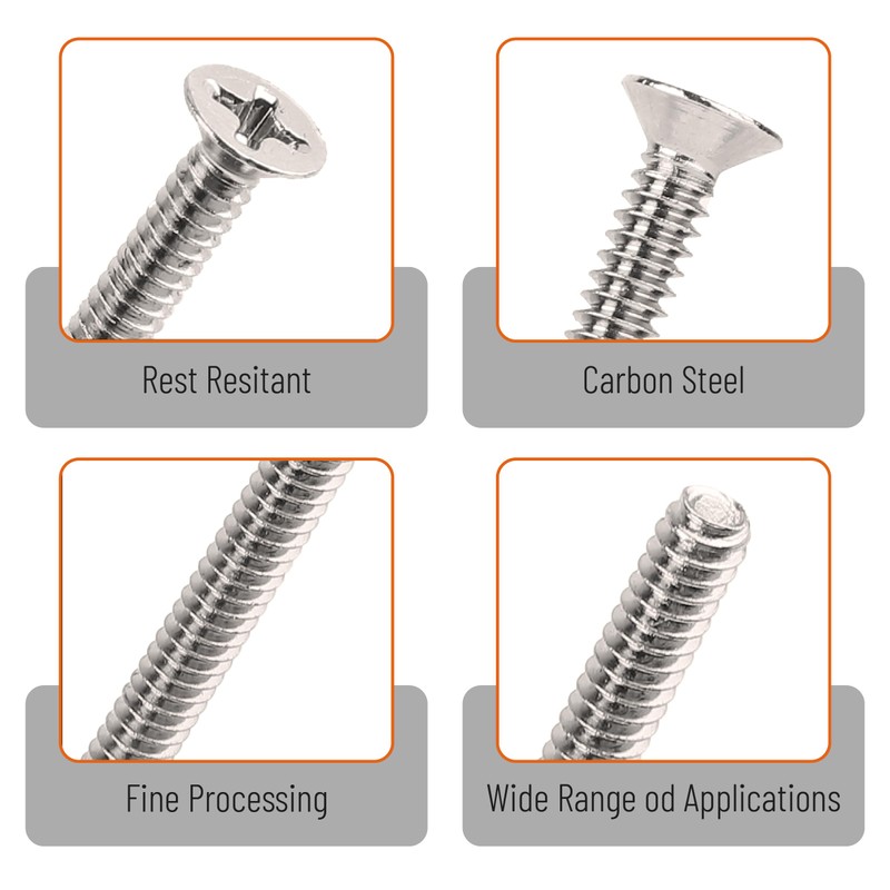 Bates- Wall Plate Screws, 6-32 x 2, 30 pcs, Long