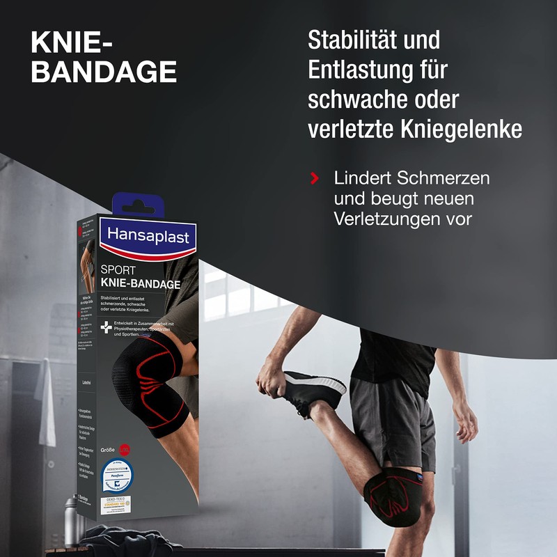 Hansaplast Sport Knee Brace 48733-00005-00 Size L 1
