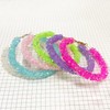 Acrylic Cute Candy Crystal Chips Wrapped Hoop Earrings Colorful Transparent