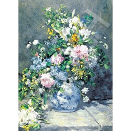 EPOCH 2000 Piece Jigsaw Puzzle, Spring Bouquet, Super Small Piece (15.0 x 20.9 inches (38 x 53 cm), 54-237 with Glue and Spatula, Comes with Tickets