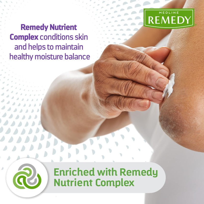 Medline Remedy Clinical Skin Cream, Vanilla Scent (4 fl oz),