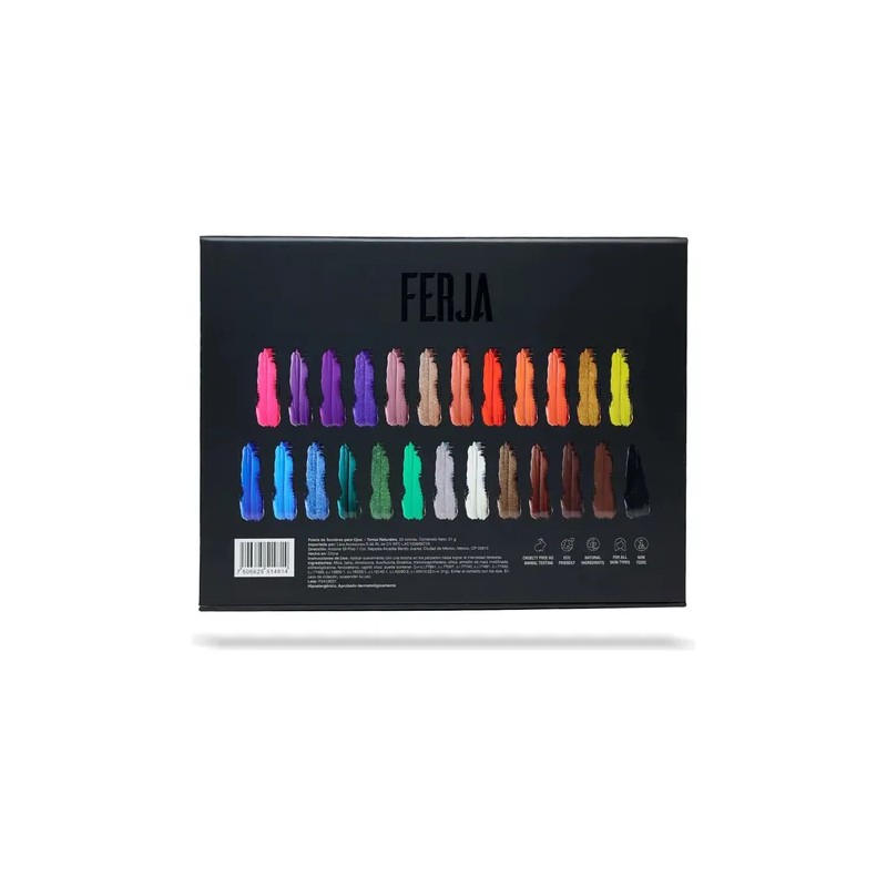 Godette By Ferja |paleta De Sombras 25 Colores Profesionales