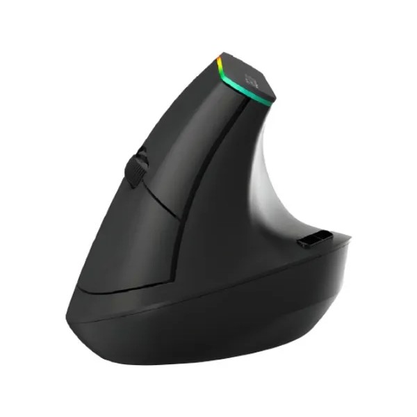 Mouse vertical inalámbrico Ratón Silencioso Ergonómico Delux M618C black