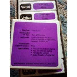 Vivitar 48 mm Cross Screen Filter, From Closed Shop.