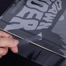 MayRecords 50pcs 7" EP OPP Bags LP Record Bags Taped Vinyl Extra Thick 0.1mm 191x191+37mm Protective Jacket Case