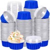 Gejoy 400 Pcs Aluminum Foil Baking Cups with Lids 5