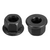 sourcing map M10 Flange Hex Nuts, 2pcs Grade 10.9 Carbon