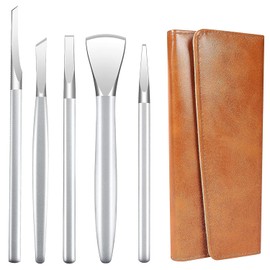 Pedicure Knife Ingrown Toenail Kit, 5 PCS Professional Pedicure Tool Kit, Top Notch Foot Blade Stainless Steel Ingrown Toenail Tool Foot Care Tools Nail Cuticle Remover (5 Pcs Set)