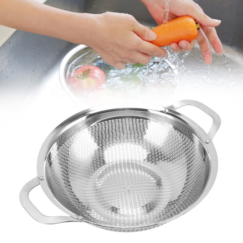 Stainless Steel Colander Multipurpose Mesh Strainer Baskets Fruit Vegetable Drain