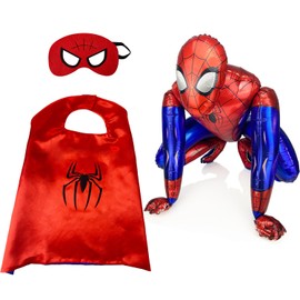 medium-sized Foil Mylar Balloons & Gliding Jumbo Balloons - Multicolor Party Decorations for Birthdays, Anniversaries, Superhero Theme Events