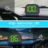 Auto HUD Head Up Digitaler Display mit Schrift Autoladeadapter, Universal