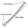 2X Reeds 15mm x 1/2inch Flexi 900mm Flexible Braided Tap