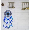 Ryme Beautiful Blue 6 inches Circle Evil Eye Dream Catcher