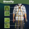 Stenffy Woodworking Apron, Tool Apron, Canvas, Multiple Pockets, Adjustable Zipper,