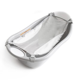 Regalo Baby Basics Infant Bath Tub, Includes Air Mesh Sling, Adjustable As Your Baby Grows, Drying Hook for Easy Clean