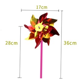 Kisangel 40Pcs Colorful DIY Plastic Small Windmill Set Engaging for Garden Decoration Easy to Assemble Random Colors Fun Outdoor Activity