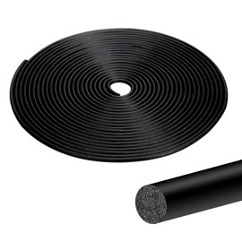 Orgthin 100FT Backer Rod 1/4 inch, Black Rubber Caulk Saver, Concrete Expansion Joint Filler, Weather Strip Seal for Gaps and Joints