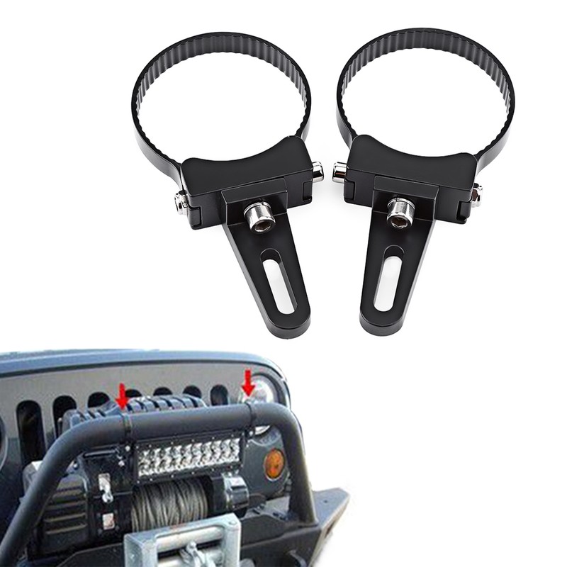 3" Aluminum Tube Bull/Roll Bar Mount Bracket Clamps Holder LED