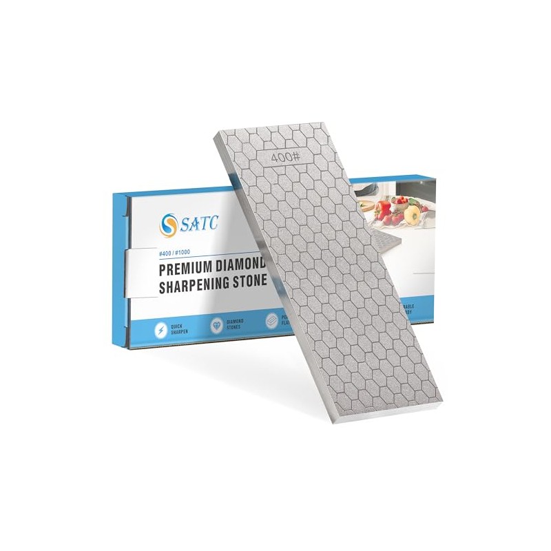 S SATC Diamond Sharpening Stone 2 Side Grit 400/1000 Diamond