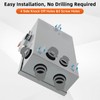 2P 30Amp Fusible Safety Switch, 120V/240V Heavy Duty Disconnect Switch,