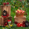 VIHOSE 125 Pcs Fall Party Decorations Wooden Crates Straw Hay