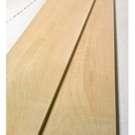 Pack of 2 Hard Maple 1/4" Thick, Up to 7" Wide, 24" Long. You Choose Width. Thin Solid Wood Lumber Made by Wood-Hawk (1/4 x 6 x 24)