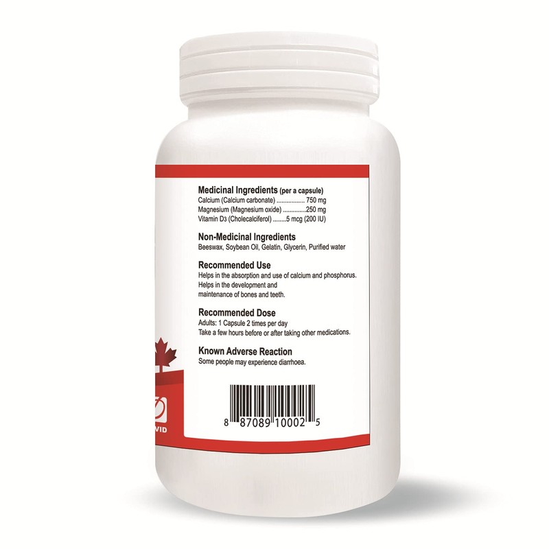 Nutridom Calcium Magnesium Vitamin D3 - Cal-Mag Supplement with Vitamin