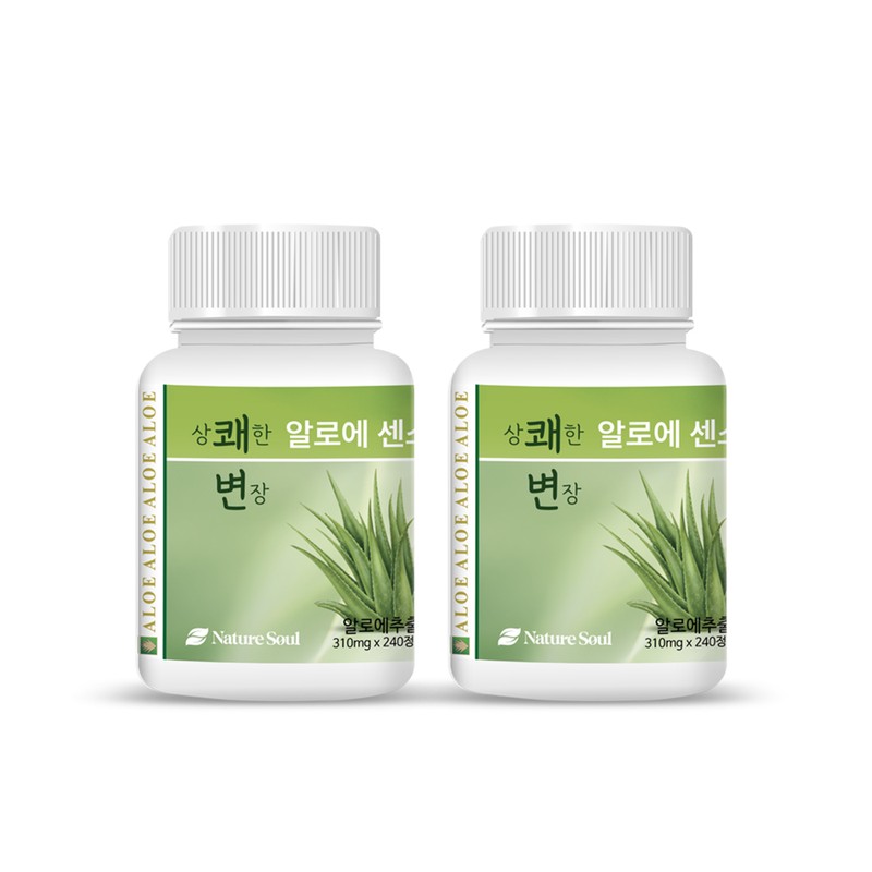 두리농산 상쾌한변장 알로에센스99 240정 x2병 Refreshing Transformation Aloe Essence 99,