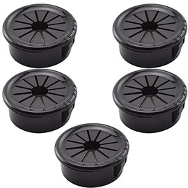 Aifeier ET 1-Inch Cable Grommets Petal-Shaped Buckle Type Wire Hole Cover for Cord Management and Protection of Cabinet, 5PCS 25mm