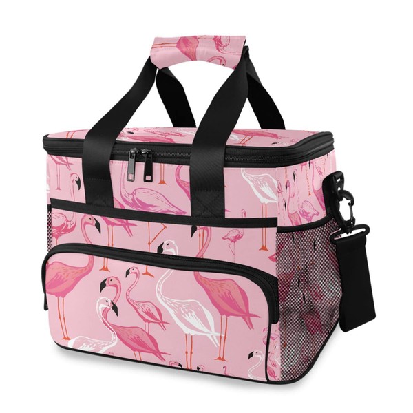 MFTJYO Pink Flamingo Cooler Bag Insulated Cooler Soft Sided Cooler