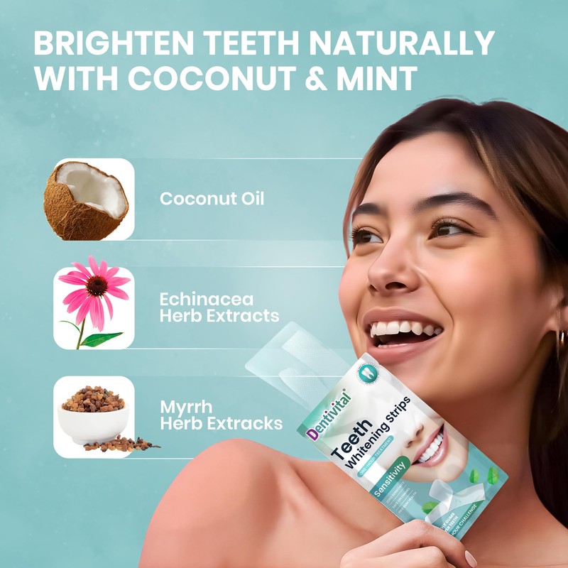 Teeth Whitening Strips - 42PCs White Strips for Teeth Whitening