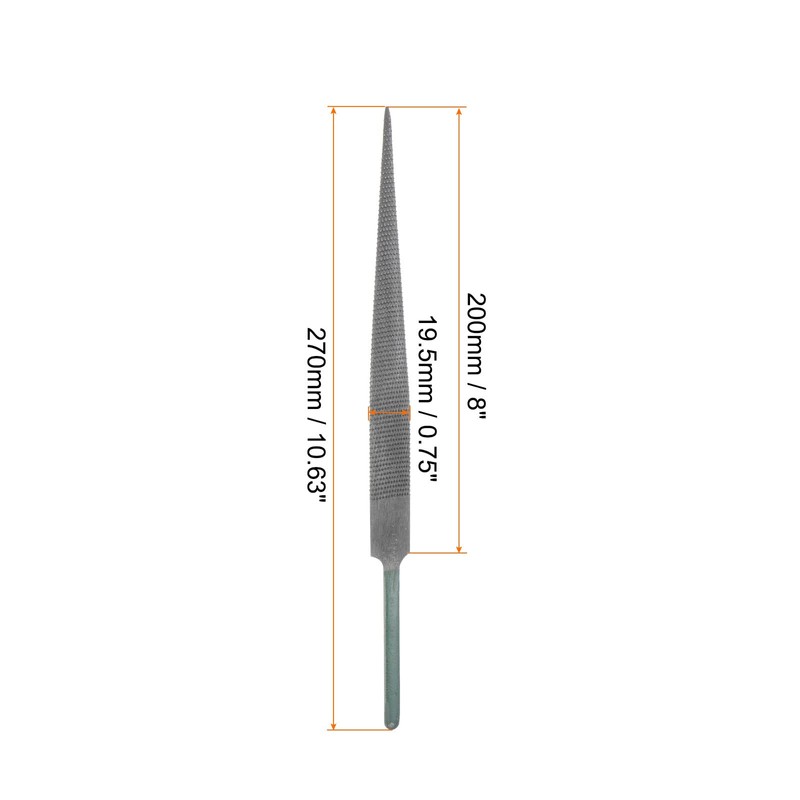sourcing map Hardwood File 8" High Carbon Hardened Steel Fine
