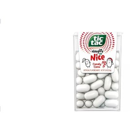 Tic Tac Holiday Seasonal Peppermint Flavored Mints - Stocking Stuffer Gift (Nice/Candy Cane) - 0.84oz