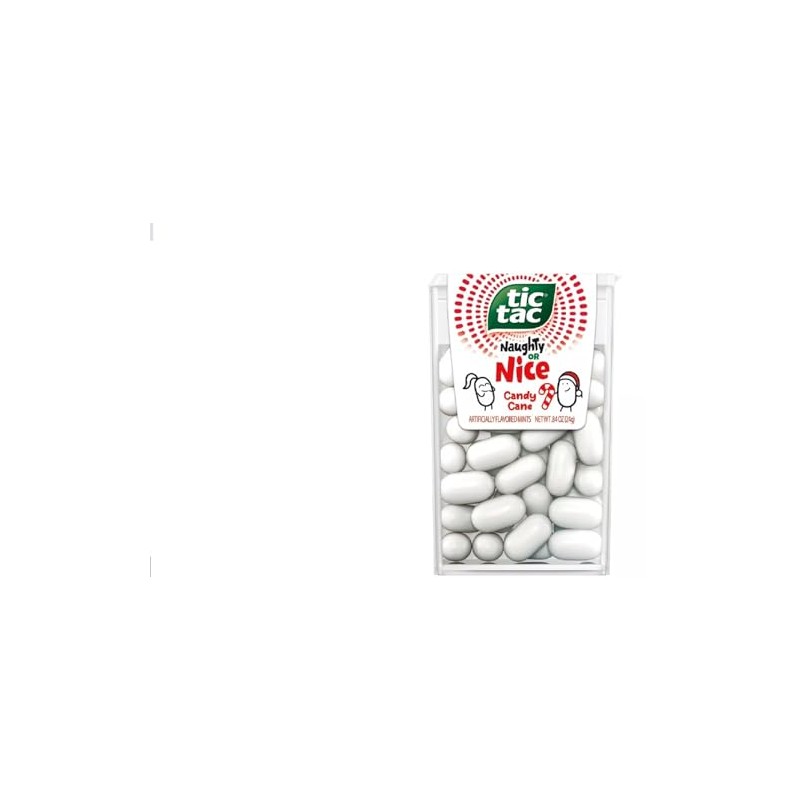 Tic Tac Holiday Seasonal Peppermint Flavored Mints - Stocking Stuffer