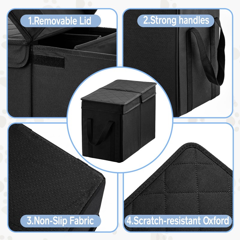 UNICITII Dog Car Seat Extender with Seat Cover, Front &