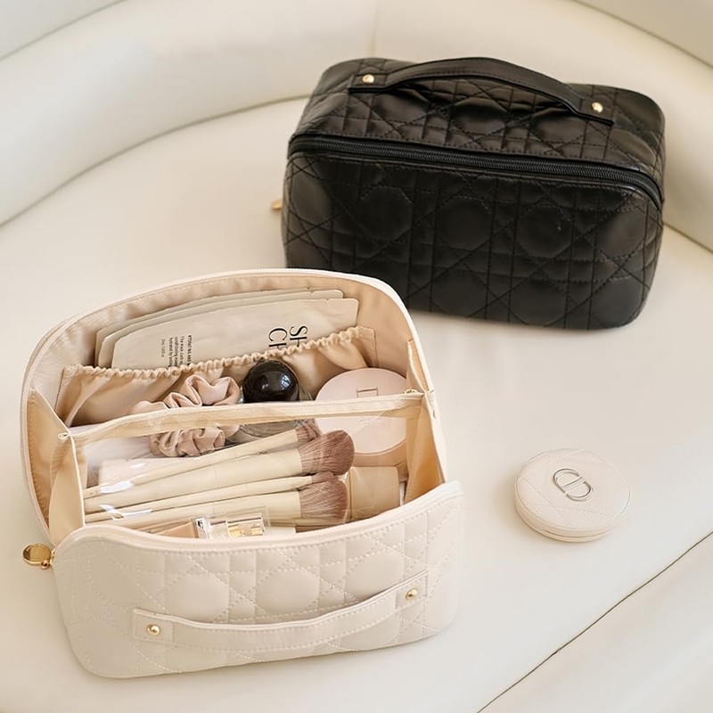 Neoviva Makeup Pouch, Small Items, Pouch, Cosmetics Pouch, Large Capacity,