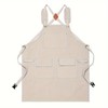 Full Bib Work Apron for Woodworking, Gardening & Kitchen Tasks