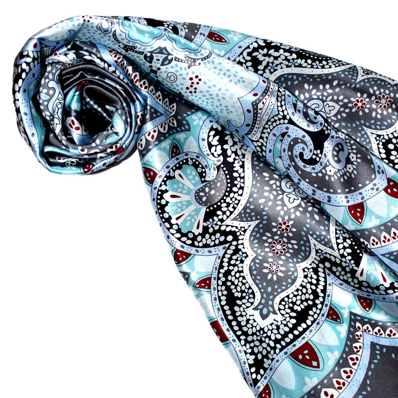 Lorenzo Cana Women’s Silk Scarf 100% Silk Baroque with Paisley