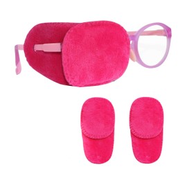 Astropic 2Pcs Eye Patches for Kids | Girls Eye Patch for Glasses | Medical Eye Patches for Children with Lazy Eye | Amblyopia Eye Patch for Toddlers to Cover Either Eye (Pure Pink)