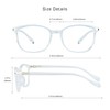 Gafas de bloqueo de luz azul para mujer, antifatiga ocular,