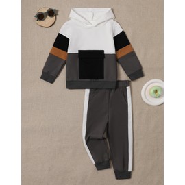 mksodopy - Conjunto de 2 piezas de ropa para niños pequeños, Negro -, 3 Años/4 Años