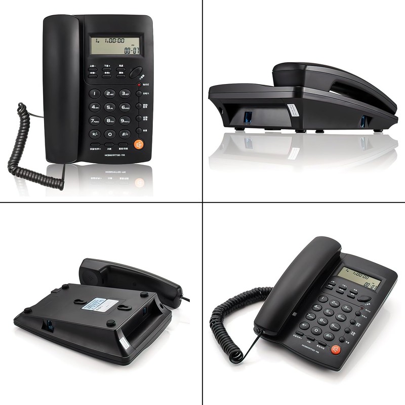 RENDIN Teléfono Alámbrico de Casa con Identificador de Llamadas, para