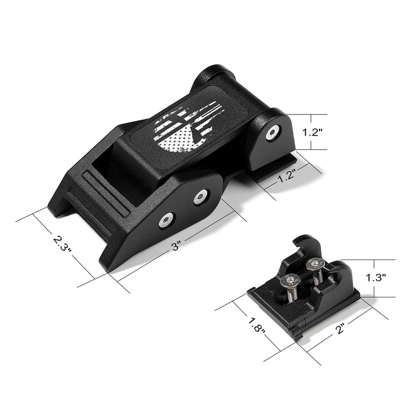 Seven Sparta Hood Latches Aluminum Hood Catch Compatible with Jeep
