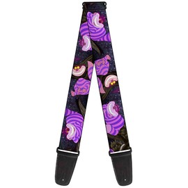 Buckle-Down Guitar Strap - Cheshire Cat Tree Poses - 2" Wide - 29-54" Length