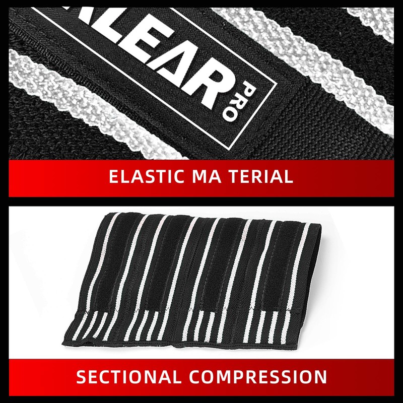 MANUEKLEAR Elbow Sleeves for Weightlifting, Adjustable Elbow Wraps for Weightlifting