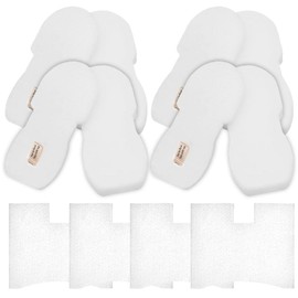 4 Foam Felt & 4 Post-Motor Filters, HZ2000 Filter Replacement for Shark Vertex UltraLight DuoClean PowerFins, Compatible with HZ2002 HZ2003C HZ251 UV580 Corded Stick Vacuum, Part XFFKHZ2000 XPMFHZ2000