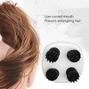 Electric Scalp Massager Red Lighting 6 Modes 4 Massage Head