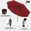 ABCCANOPY 10ft Scalloped Patio Umbrella, Outdoor Table Umbrella with Tilt
